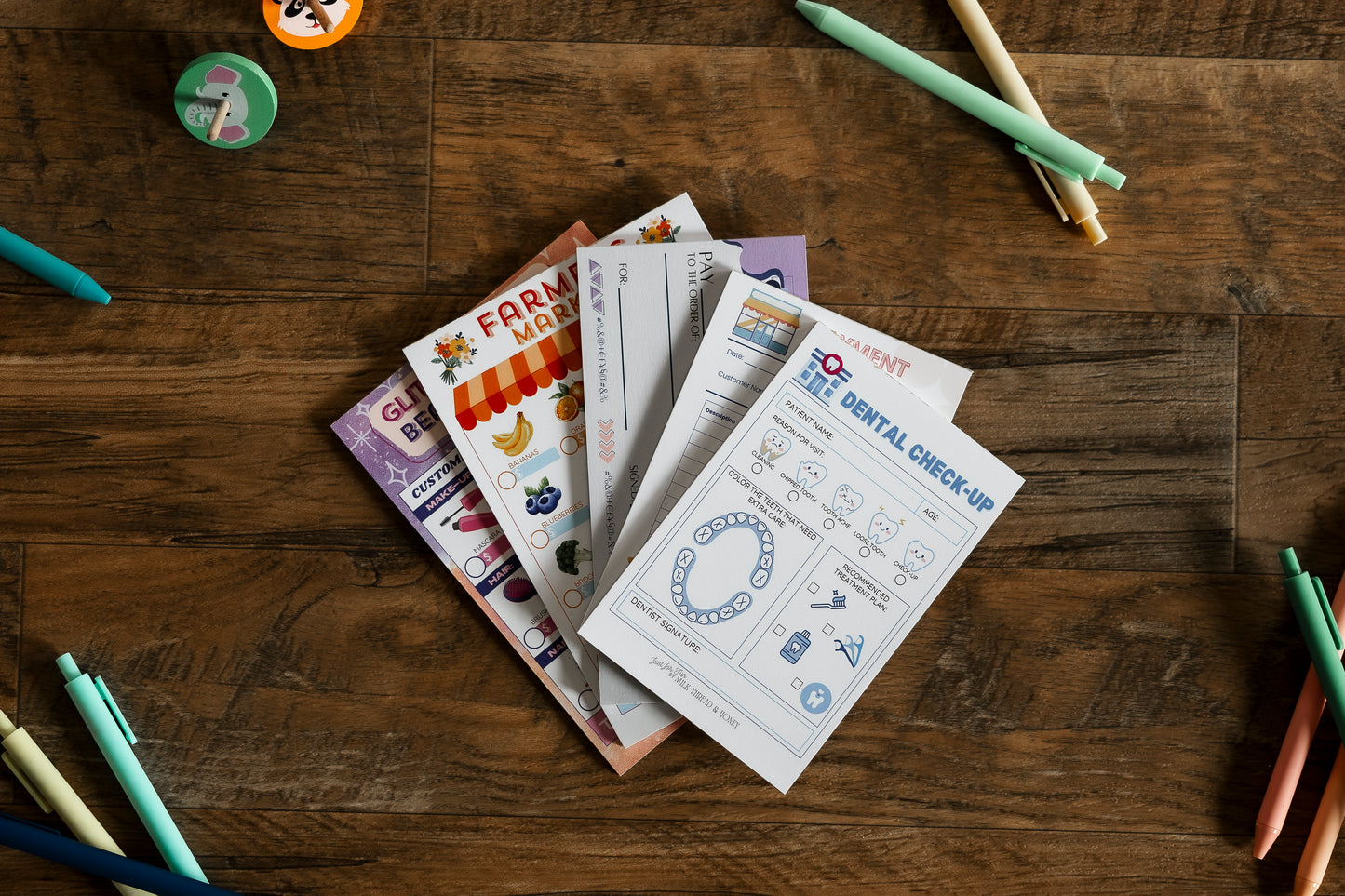 Pretend Play Farmer's Market Notepad