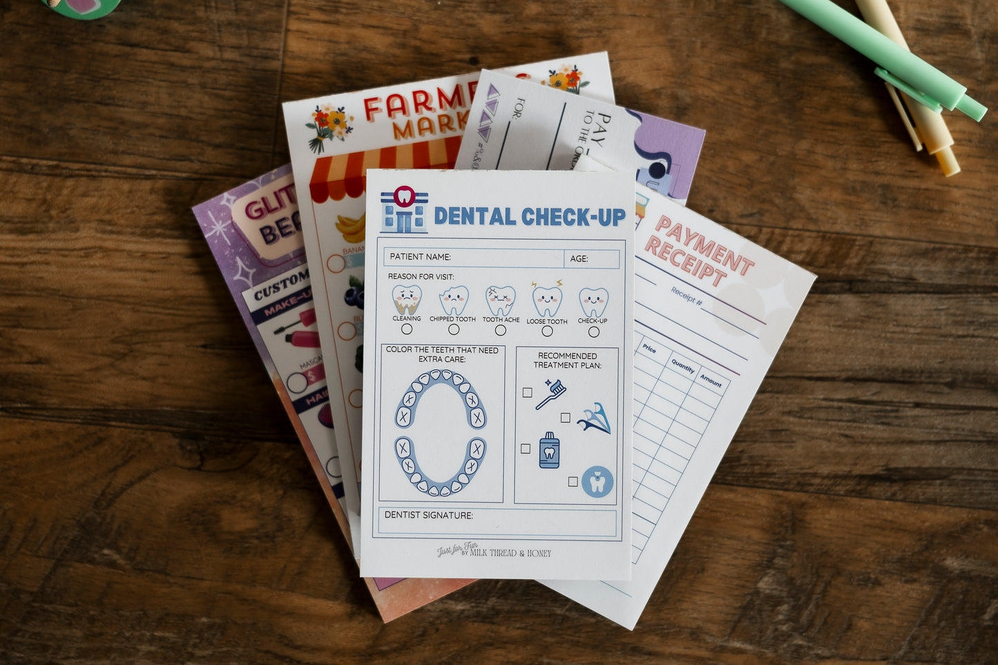 Pretend Play Camping Checklist Notepad