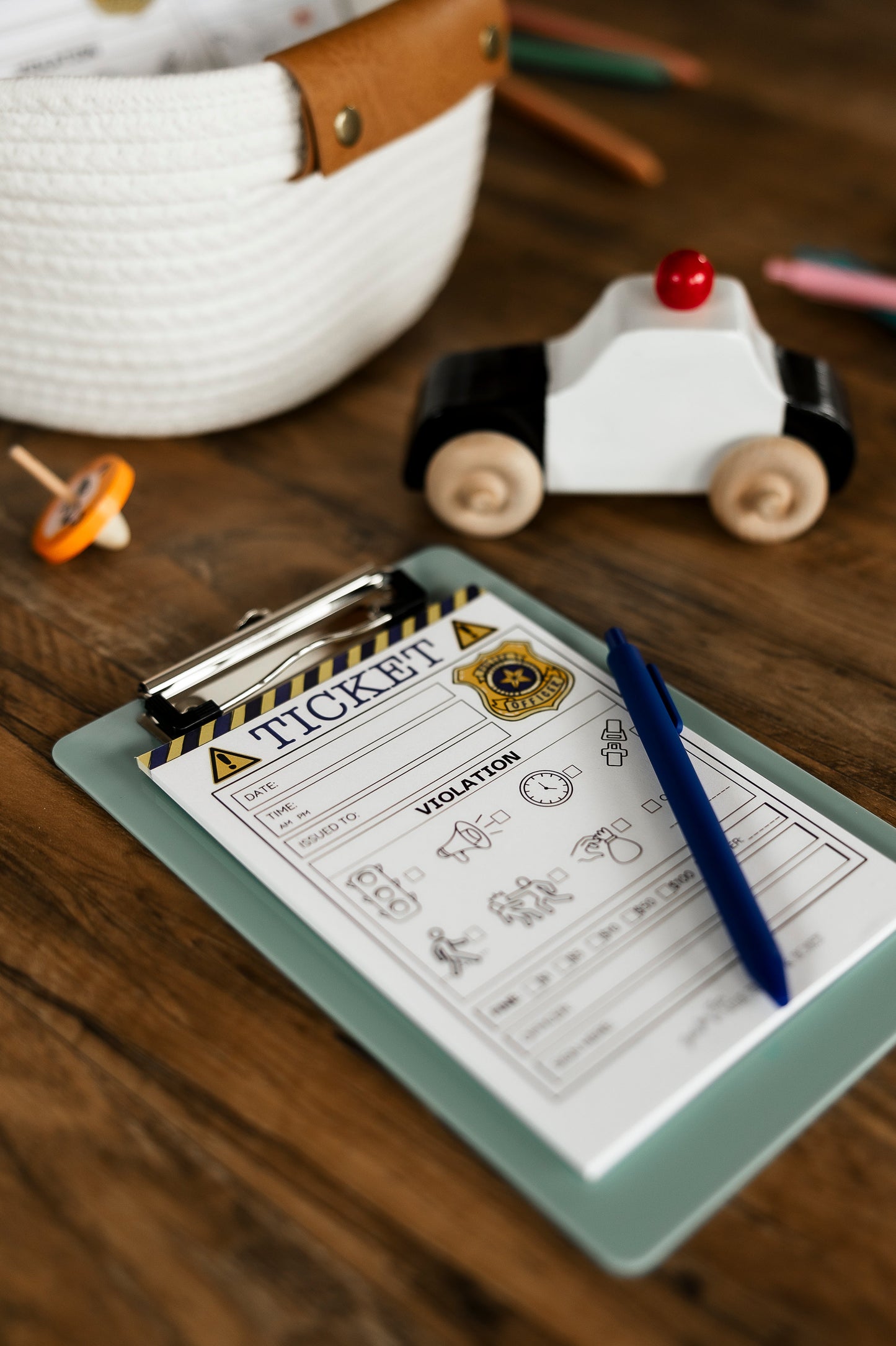 Pretend Play Police Violation Ticket Notepad