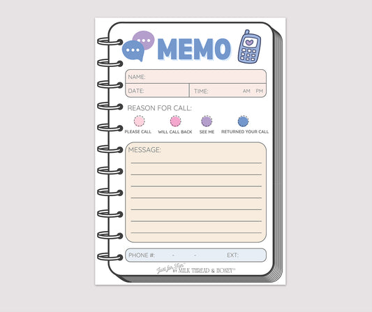 Pretend Play Phone Memo Notepad
