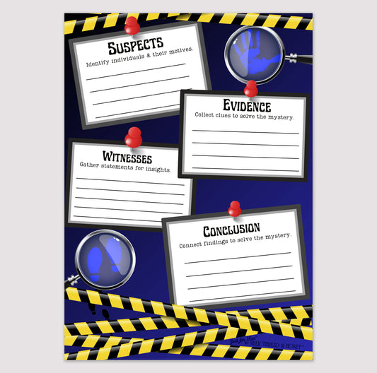Pretend Play Detective and Spy Agent Notepad